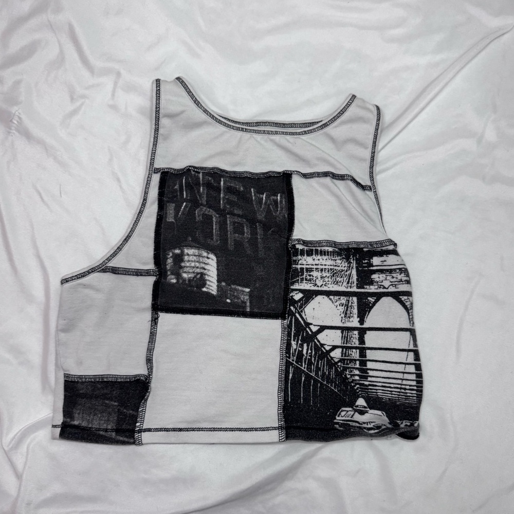 Size small Hollister (Social Tourist) scrap fabric tank top